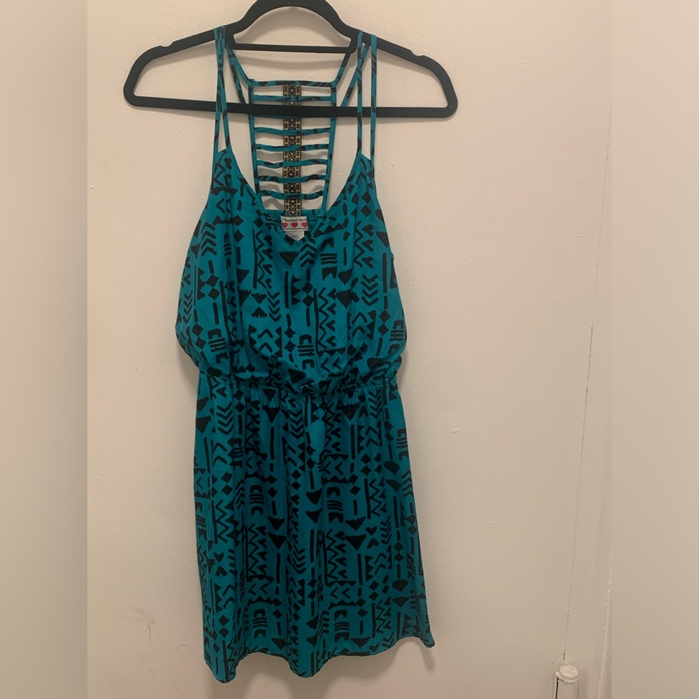 EUC THREE PINK HEARTS DRESS
